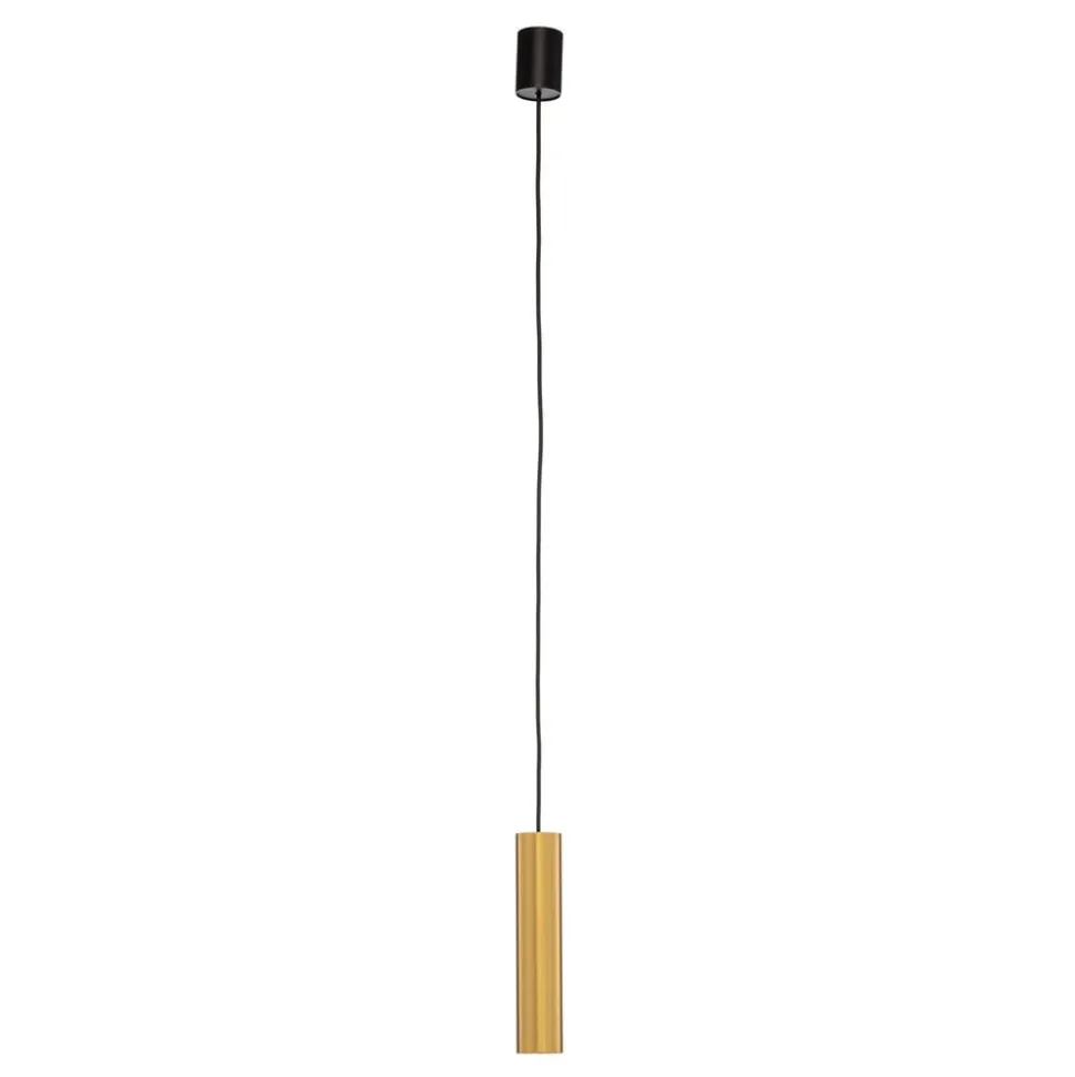 Hængelampe Eye, 1 lyskilde, messing, skærmhøjde 25 cm