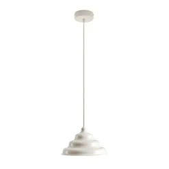 Hængelampe Fala, hvid, Ø 23 cm, glas