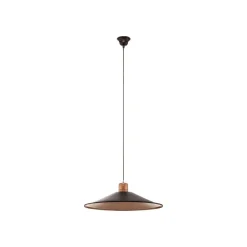 Hængelampe Garret I i mørkebrun/kobber Ø 50 cm