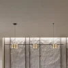 Hængelampe Genesis, aluminium sort/guld, 7 x GU10, længde 150 cm