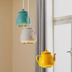 Hængelampe Jasse Kaffekande 3 lyskilder flerfarvet