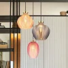 Hængelampe Jessica, Ø 45 cm, farverig, 3 lyskilder, glas