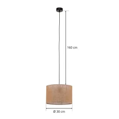 Hængelampe Juta, 1 lyskilde Ø 30 cm