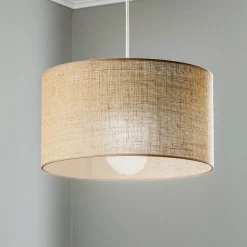 Hængelampe Jute cylinder naturbrun Ø40cm 1 lyskilde.