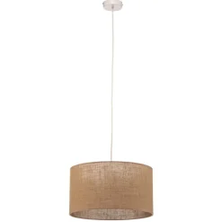 Hængelampe Jute cylinder naturbrun Ø40cm 1 lyskilde.