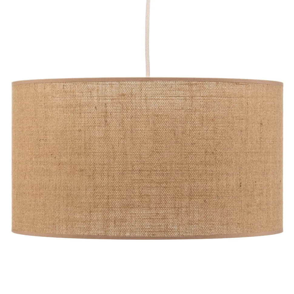 Hængelampe Jute cylinder naturbrun Ø40cm 1 lyskilde.