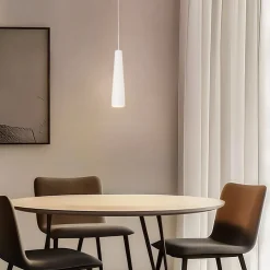 Hængelampe Lectra i keramik i kegleform