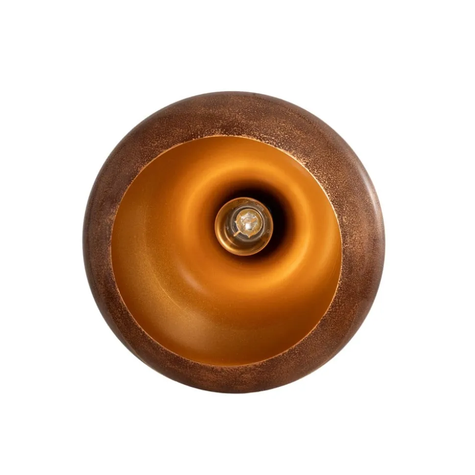 Hængelampe Muba, gammel messing, længde 120 cm, metal