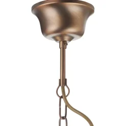 Hængelampe Pimpernel, Ø 23 cm, bronze, klart glas