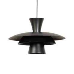 Hængelampe Plato, sort, metal, Ø 38 cm, E27
