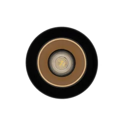 Hængelampe Point Duo, sort/guld, stål, Ø 13 cm, GU10
