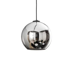 Hængelampe Polaris, spejlglas, krom