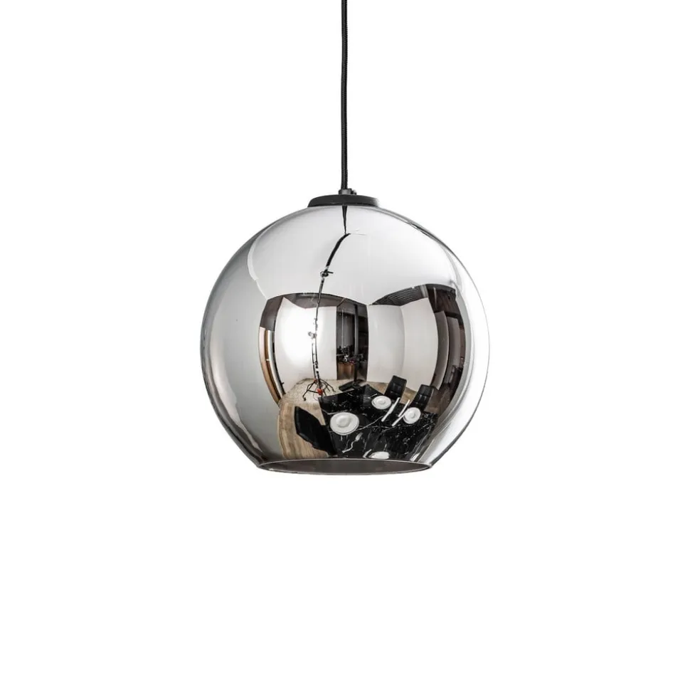 Hængelampe Polaris, spejlglas, krom