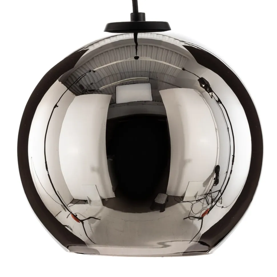 Hængelampe Polaris, spejlglas, krom