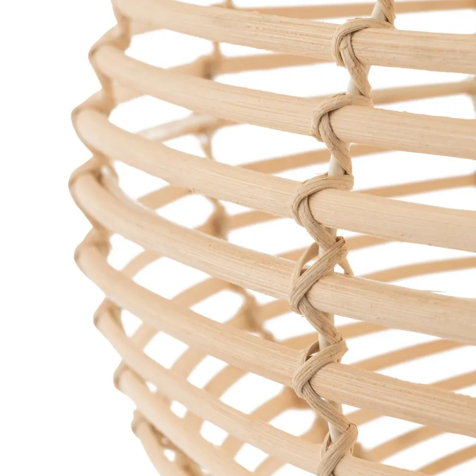 Hængelampe RATTAN, Ø 60 cm, naturbrun, rattan, E27