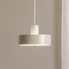 Hængelampe Rif M, taupe, 1 lyskilde, Ø 25 cm, stål