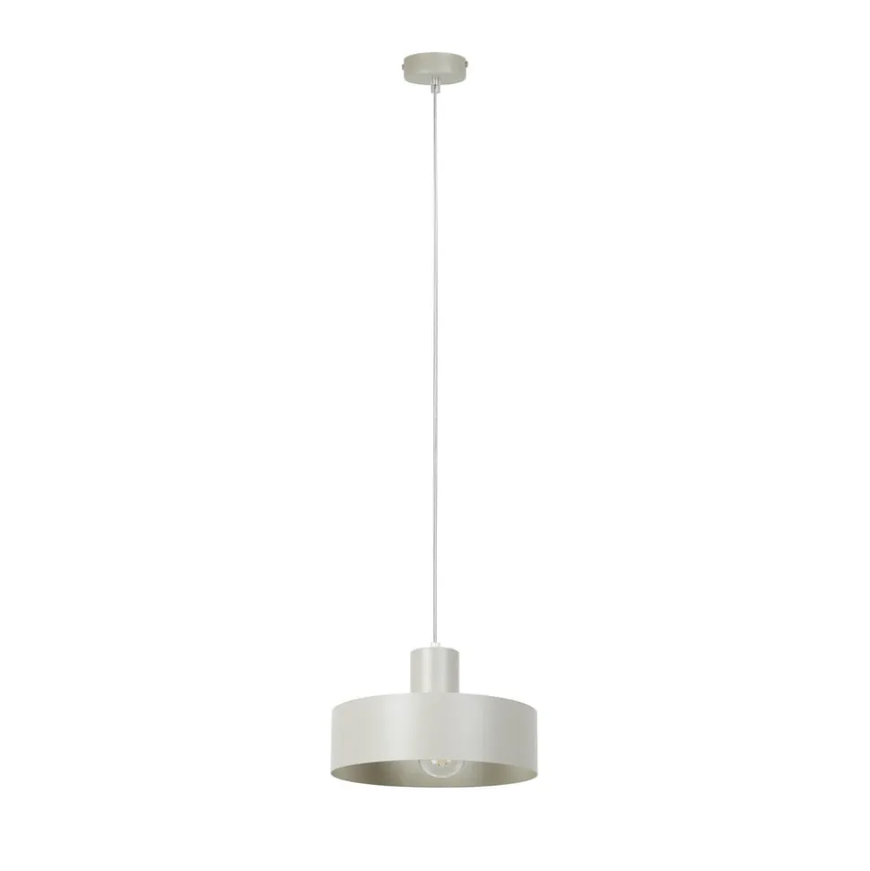 Hængelampe Rif M, taupe, 1 lyskilde, Ø 25 cm, stål
