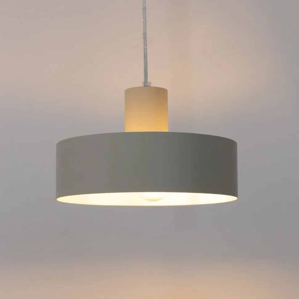 Hængelampe Rif M, taupe, 1 lyskilde, Ø 25 cm, stål