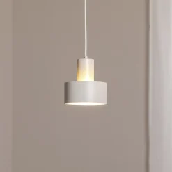 Hængelampe Rif S, taupe, 1 lyskilde, Ø 15 cm, stål