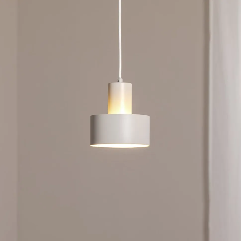 Hængelampe Rif S, taupe, 1 lyskilde, Ø 15 cm, stål