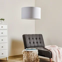 Hængelampe Roller, hvid, Ø 45 cm