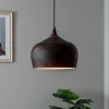 Hængelampe Saglam 3761 1 lyskilde Ø28cm kobber/guld