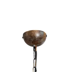 Hængelampe Saglam, 1 lyskilde, antik messing, Ø 30 cm, metal