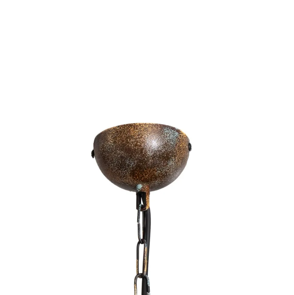 Hængelampe Saglam, 1 lyskilde, antik messing, Ø 30 cm, metal