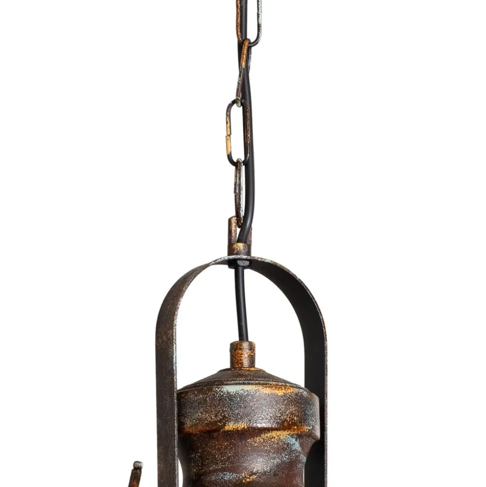 Hængelampe Saglam, 1 lyskilde, antik messing, Ø 30 cm, metal