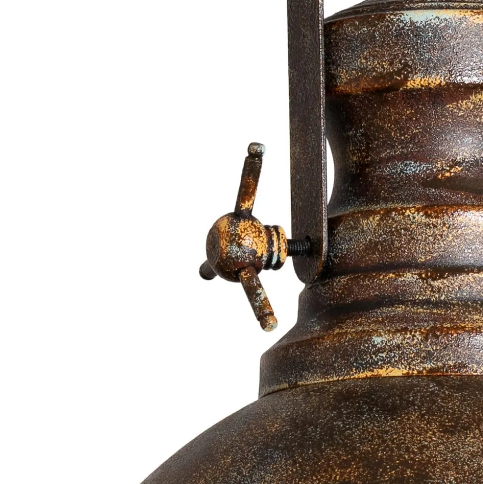 Hængelampe Saglam, 1 lyskilde, antik messing, Ø 30 cm, metal