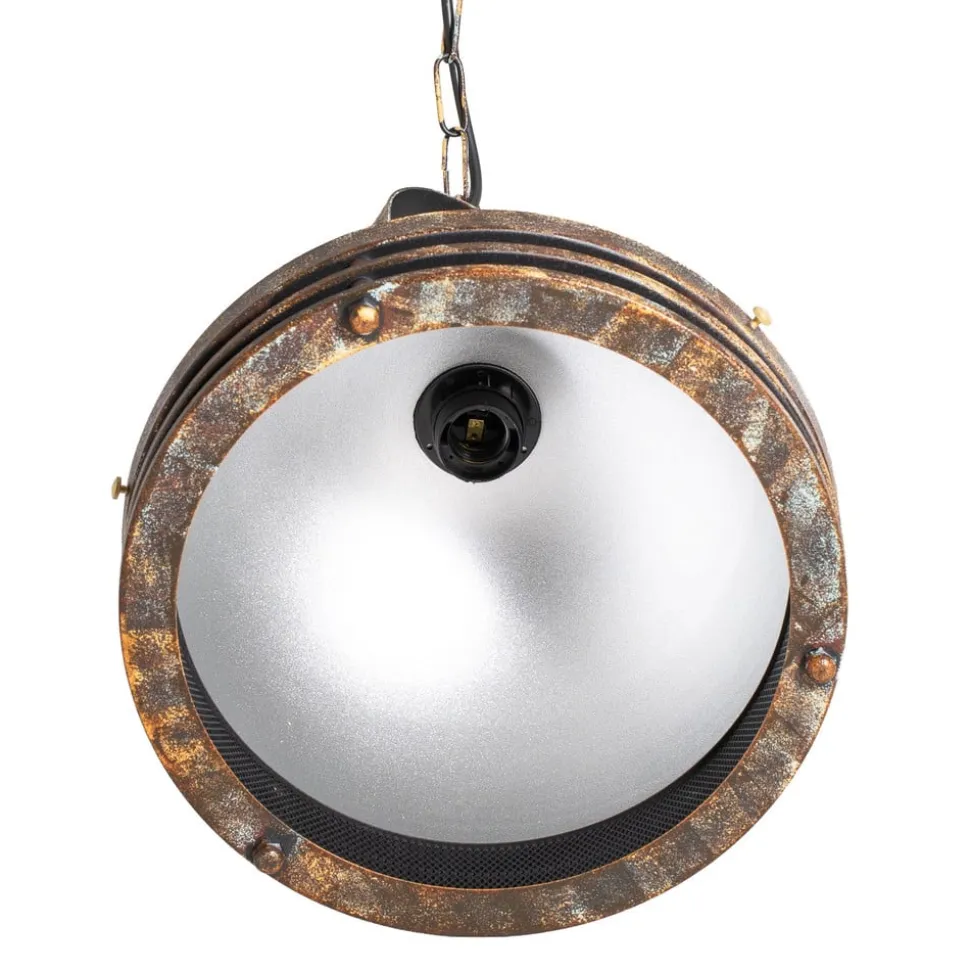Hængelampe Saglam, 1 lyskilde, antik messing, Ø 30 cm, metal