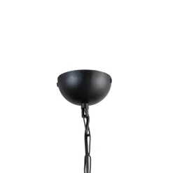 Hængelampe Saglam 3762, rød/sort, jern, Ø 32 cm
