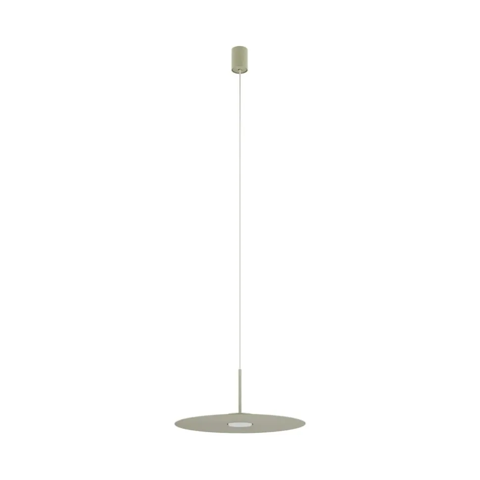 Hængelampe Simone, stål, salviegrøn, Ø 40 cm, GX53