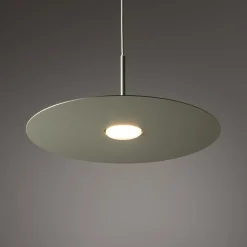 Hængelampe Simone, stål, salviegrøn, Ø 40 cm, GX53
