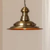 Hængelampe Sivani MR-637, antik guld, metal, Ø 39 cm