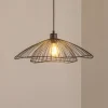 Hængelampe Tel, sort, metal, Ø 50 cm, metal