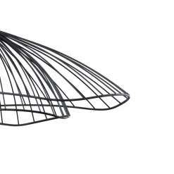 Hængelampe Tel, sort, metal, Ø 50 cm, metal
