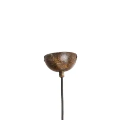Hængelampe Tibet, antikbrun, Ø 34 cm, metal, E27