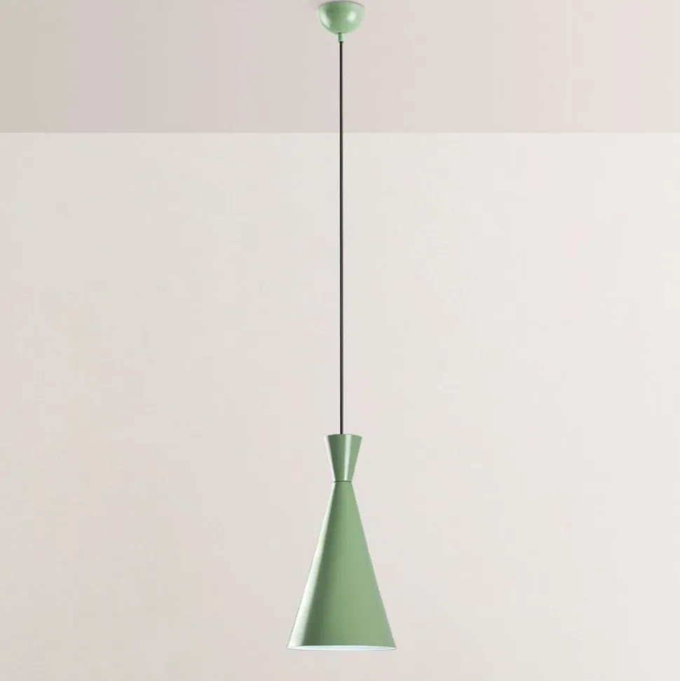 Hængelampe Tom, mintgrøn, metal, Ø 19 cm, E27
