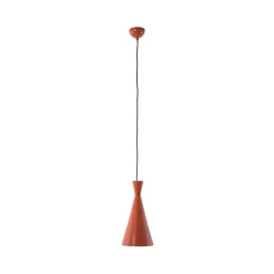 Hængelampe Tom, orange, metal, Ø 19 cm, E27