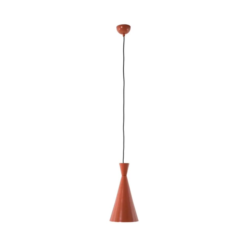 Hængelampe Tom, orange, metal, Ø 19 cm, E27