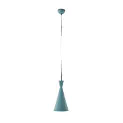 Hængelampe Tom, turkis, metal, Ø 19 cm, E27