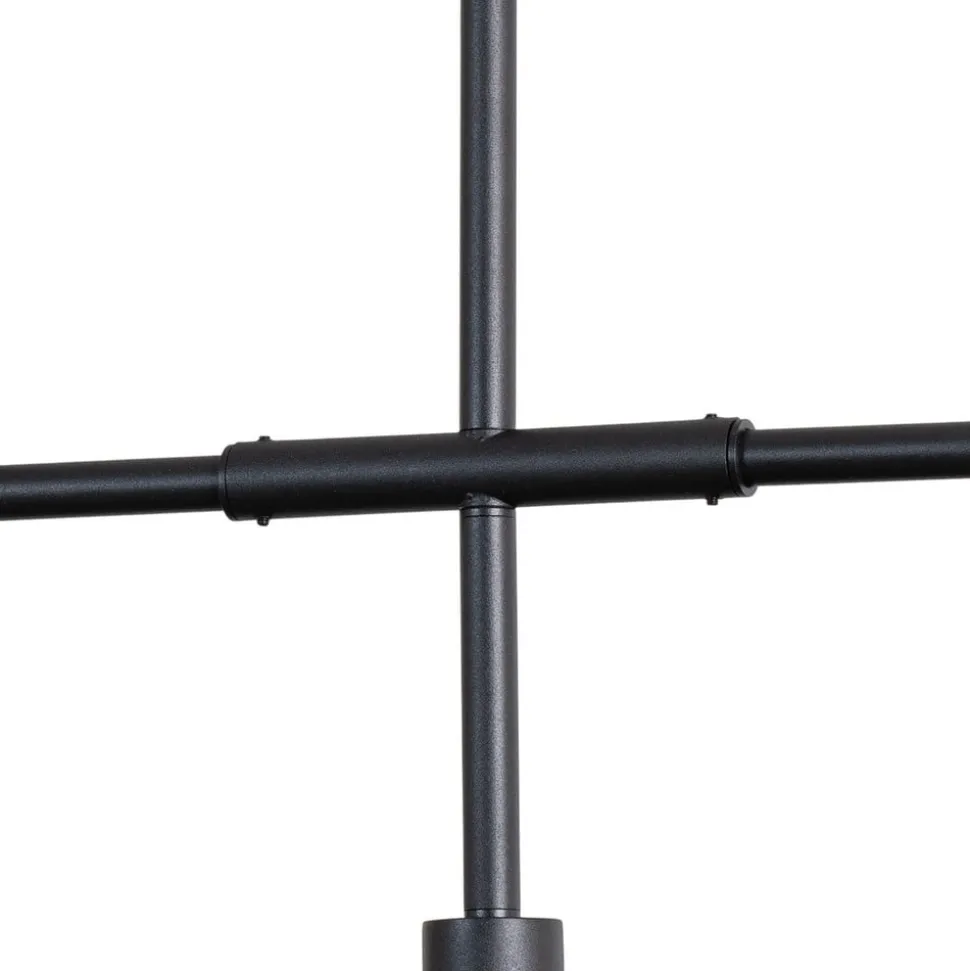 Hængelampe Trevo 6 All Black, metal, sort, GU10