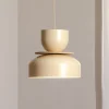 hængelampe Uto, creme/kabel creme, Ø 30 cm, metal
