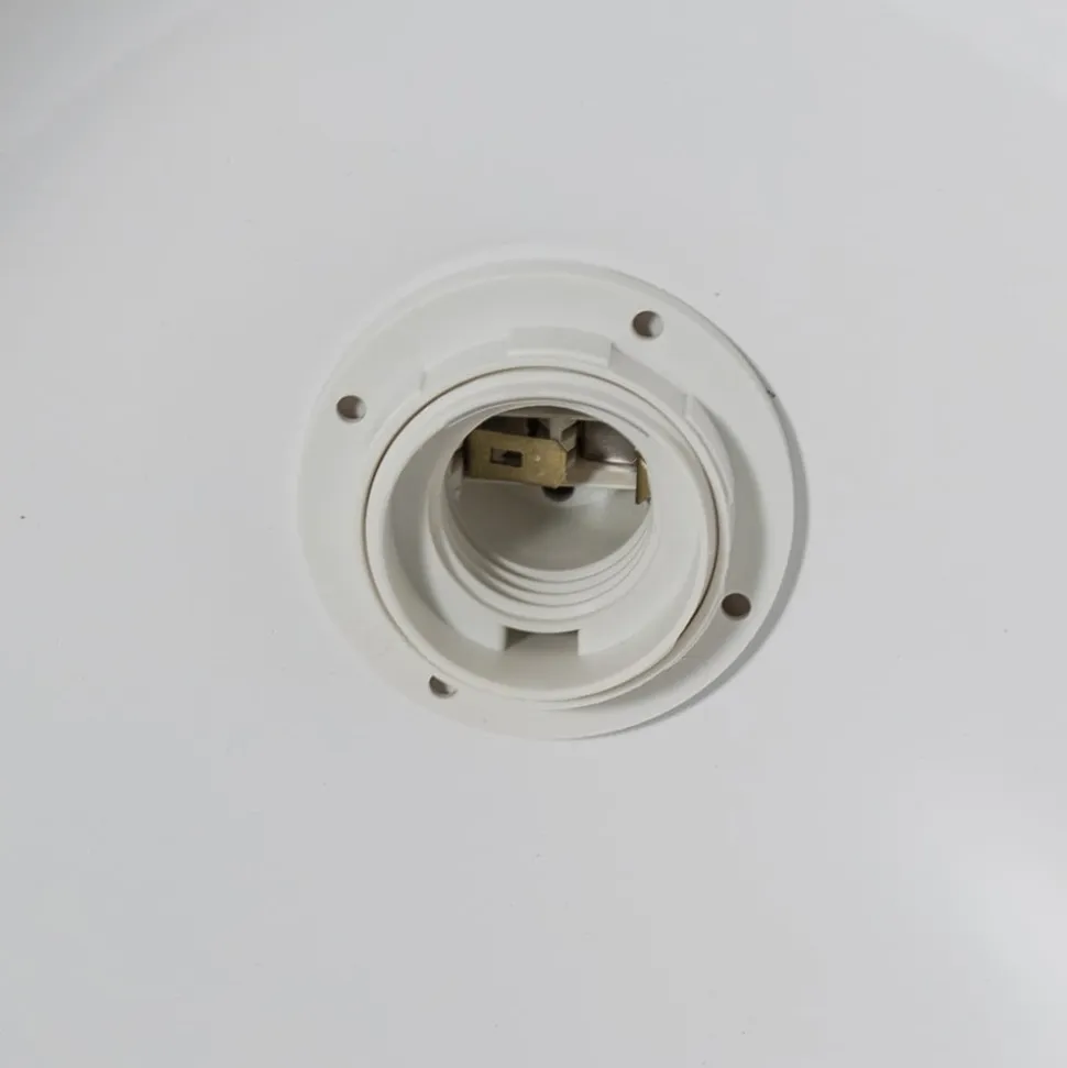 Hængelampe Uto, rød, Ø 30 cm, metal