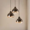 Hængelampe Yildo 6871 3 lyskilder rondel sort/kobber