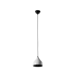 Hængelampe Yildo 6868, hvid/sort, metal, 1 lyskilde