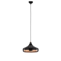 Hængelampe Yildo 253-S 1 lyskilde Ø36cm sort/kobber