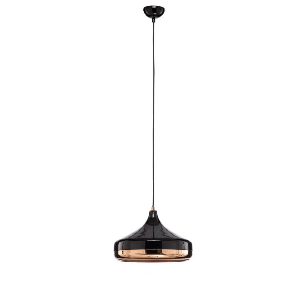Hængelampe Yildo 253-S 1 lyskilde Ø36cm sort/kobber
