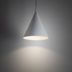 Hængelampe ZENITH, hvid, Ø 11 cm, metal, GU10